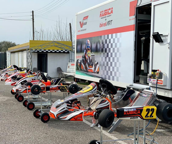 The Velios Motorsport team in kart racing
